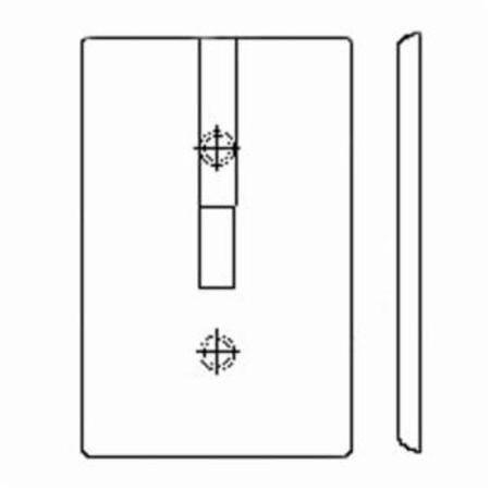 LEVITON Combination 2 Gang Wallplate 80605-W